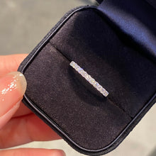 Load image into Gallery viewer, LUOWEND 18K White Gold Real Natural Diamond Ring for Women