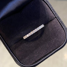Load image into Gallery viewer, LUOWEND 18K White Gold Real Natural Diamond Ring for Women