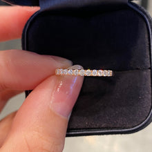 Load image into Gallery viewer, LUOWEND 18K Rose Gold Real Natural Diamond Ring for Women
