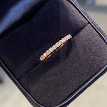 Load image into Gallery viewer, LUOWEND 18K Rose Gold Real Natural Diamond Ring for Women