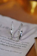 Load image into Gallery viewer, LUOWEND 18K White Gold Real Natural Diamond Ring for Women
