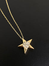 Load image into Gallery viewer, LUOWEND 18K Yellow Gold Natural Diamond Necklace for Women
