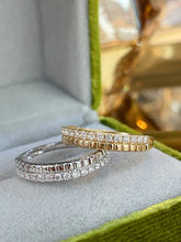 Load image into Gallery viewer, LUOWEND 18K White/Yellow Gold Fine Jewelry Real Natural Diamond Ring for Women
