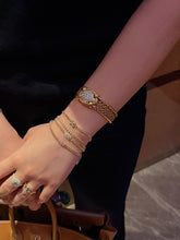 Load image into Gallery viewer, LUOWEND 18K Yellow Gold Fine Jewelry Real Natural Diamond Bracelet for Women

