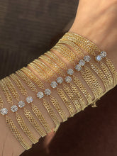 Load image into Gallery viewer, LUOWEND 18K Yellow Gold Fine Jewelry Real Natural Diamond Bracelet for Women
