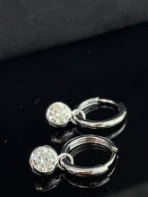 Load image into Gallery viewer, LUOWEND 18K White/Yellow Gold Fine Jewelry Real Natural Diamond Earrings for Women
