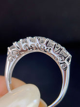 Load image into Gallery viewer, LUOWEND 18K White/Yellow Gold Fine Jewelry Real Natural Diamond Ring for Women
