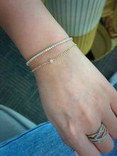 Load image into Gallery viewer, LUOWEND 18K Yellow Gold Fine Jewelry Real Natural Diamond Bracelet for Women
