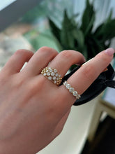 Load image into Gallery viewer, LUOWEND 18k Yellow Gold Fine Jewelry Real Natural Diamond Ring for Women
