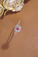 Load image into Gallery viewer, LUOWEND 18K White Gold Natural Pink Diamond Ring for Women
