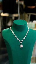 Load image into Gallery viewer, LUOWEND 18K White Gold Real Natural Diamond Necklace for Women
