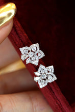 Load image into Gallery viewer, LUOWEND 18K White Gold Natural Diamond Stud Earrings for Women
