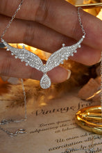 Load image into Gallery viewer, LUOWEND 18K White Gold Real Natural Diamond Pendant Necklace for Women

