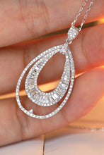 Load image into Gallery viewer, LUOWEND 18K White Gold Natural Diamond Necklace for Women
