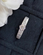 Load image into Gallery viewer, LUOWEND 18K White Gold Real Natural Diamond Ring for Women
