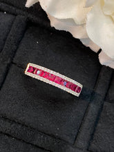 Load image into Gallery viewer, LUOWEND 18K White Gold Real Natural Ruby Gemstone Ring for Women
