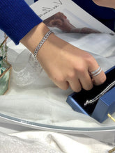 Load image into Gallery viewer, LUOWEND 18K White Gold Real Natural Diamond Bracelet for Women
