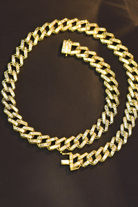 LUOWEND 18K White or Yellow Gold Real Natural Diamond Necklace for Women
