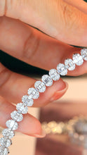 Load image into Gallery viewer, LUOWEND 18K White Gold Natural Diamond Bracelet for Women
