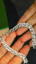Load image into Gallery viewer, LUOWEND 18K White Gold Real Natural Diamond Bracelet for Women
