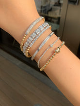 Load image into Gallery viewer, LUOWEND 18K White Gold Natural Diamond Bracelet for Women
