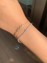 Load image into Gallery viewer, LUOWEND 18K White Gold Natural Diamond Bracelet for Women
