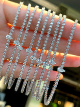 Load image into Gallery viewer, LUOWEND 18K White Gold Natural Diamond Bracelet for Women
