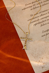 LUOWEND 18K White and Yellow Gold Real Natural Diamond Pendant Necklace for Women