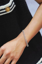 Load image into Gallery viewer, LUOWEND 18K White Gold Real Natural Diamond Bracelet for Women

