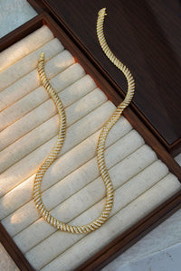 LUOWEND 18K Yellow Gold Real Natural Diamond Necklace for Women