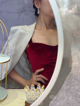 Load image into Gallery viewer, LUOWEND 18K White Gold Real Natural Diamond Necklace for Women
