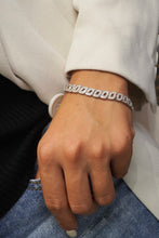 Load image into Gallery viewer, LUOWEND 18K White Gold Real Natural Diamond Bracelet for Women

