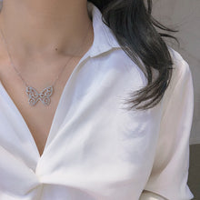 Load image into Gallery viewer, LUOWEND 18K White Gold Real Natural Diamond Pendant Necklace for Women
