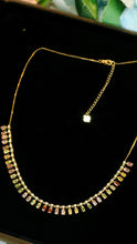 Load image into Gallery viewer, LUOWEND 18K Yellow Gold Natural Color Sapphire Necklace for Women
