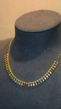 Load image into Gallery viewer, LUOWEND 18K Yellow Gold Natural Color Sapphire Necklace for Women
