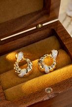 Load image into Gallery viewer, LUOWEND 18K Yellow Gold Real Natural Diamond Stud Earrings for Women
