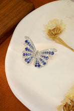 Load image into Gallery viewer, LUOWEND 18K White Gold Real Natural Diamond and Gemstone Necklace for Women
