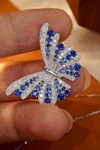 Load image into Gallery viewer, LUOWEND 18K White Gold Real Natural Diamond and Gemstone Necklace for Women
