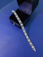Load image into Gallery viewer, LUOWEND 18K White Gold Real Natural Diamond Bracelet for Women
