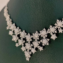 Load image into Gallery viewer, LUOWEND 18K White Gold Real Natural Diamond Necklace for Women
