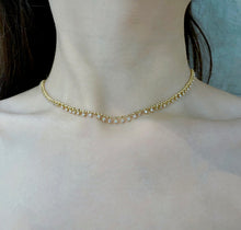Load image into Gallery viewer, LUOWEND 18K Yellow Gold Real Natural Diamond Necklace for Women
