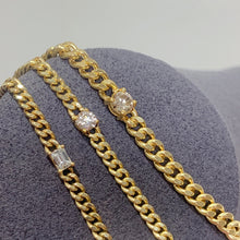 Load image into Gallery viewer, LUOWEND 18K Yellow Gold Real Natural Diamond Bracelet for Women
