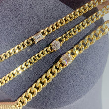 Load image into Gallery viewer, LUOWEND 18K Yellow Gold Real Natural Diamond Bracelet for Women
