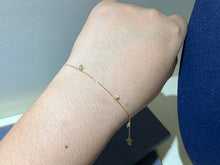 Load image into Gallery viewer, LUOWEND 18K Yellow Gold Real Natural Diamond Bracelet for Women
