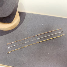 Load image into Gallery viewer, LUOWEND 18K White or Yellow or Rose Gold Real Natural Diamond Bracelet for Women
