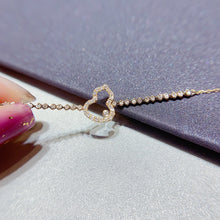 Load image into Gallery viewer, LUOWEND 18K White or Yellow or Rose Gold Real Natural Diamond Bracelet for Women
