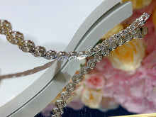 Load image into Gallery viewer, LUOWEND 18K White Gold Real Natural Diamond Bracelet for Women
