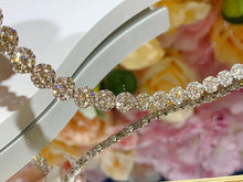 Load image into Gallery viewer, LUOWEND 18K White Gold Real Natural Diamond Bracelet for Women
