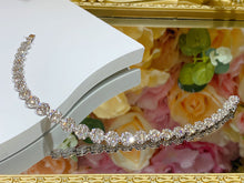 Load image into Gallery viewer, LUOWEND 18K White Gold Real Natural Diamond Bracelet for Women
