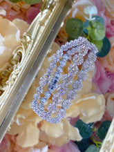 Load image into Gallery viewer, LUOWEND 18K White Gold Real Natural Diamond Bracelet for Women
